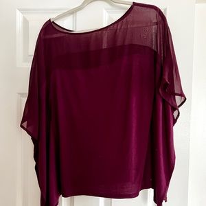White House Black Market Burgundy Top